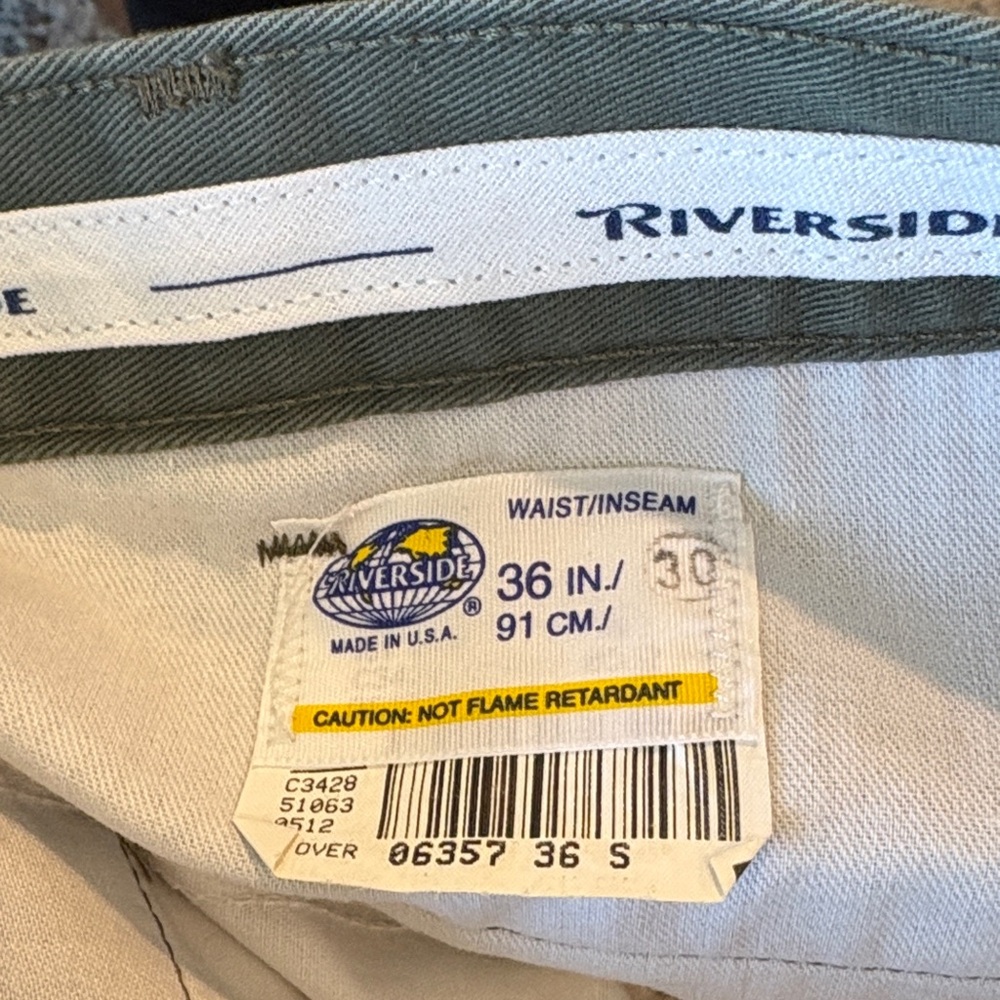 Riverside Men's Chinos in Olive Green - Classic Fit